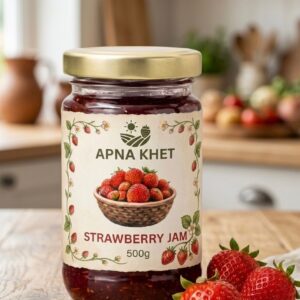 Premium 500g Strawberry Jam – Fresh, Natural & Delicious Fruit Spread for Bread, Toast & Desserts